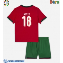 Fotballdrakt Barn Portugal Ruben Neves #18 Hjemmedraktsett EM 2024 Kortermet (+ Korte bukser)